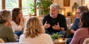 Group Grief Retreat Settiing with Jon Terrell