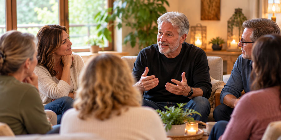 Group Grief Retreat Settiing with Jon Terrell Group Grief Retreat Settiing with Jon Terrell